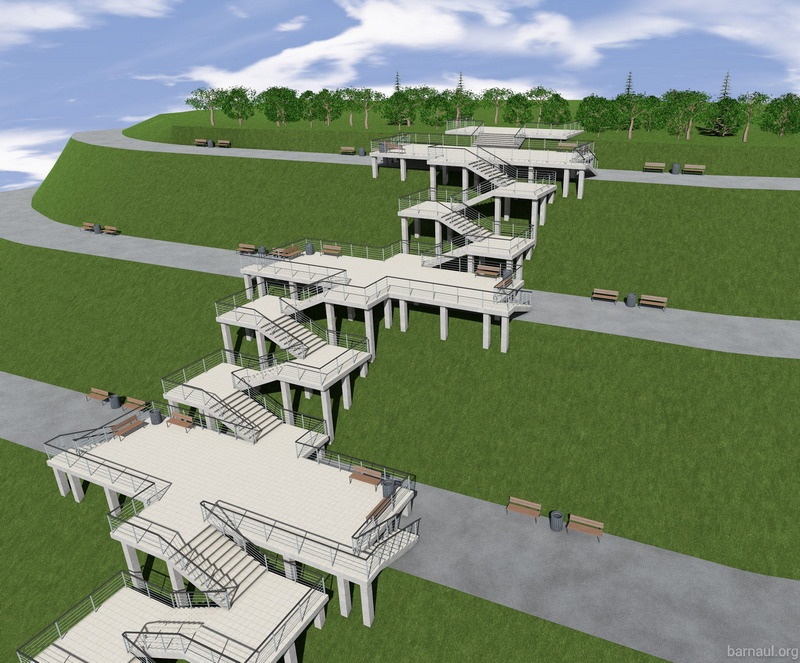 Лестница в Нагорный парк