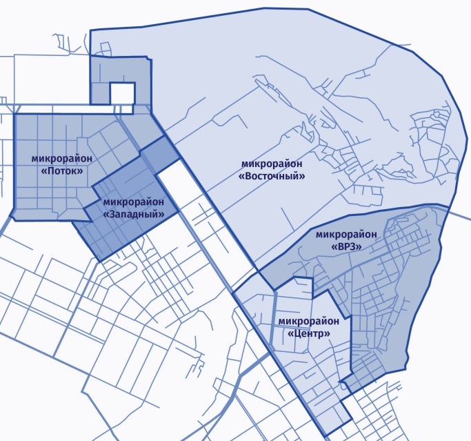 Микрорайоныа Октябрьского района города Барнаула