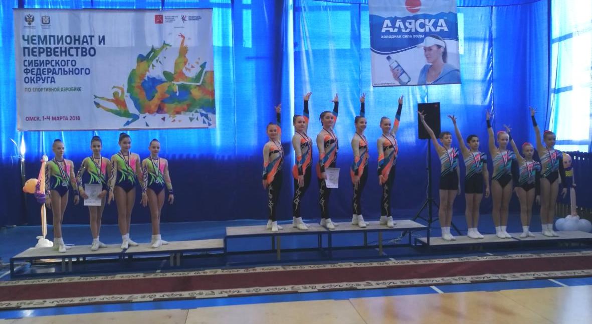Семь золотых наград выиграли алтайские спортсмены на чемпионате и первенстве Сибири по спортивной аэробике