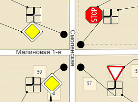 На перекрестке улиц Смоленской и 1-й Малиновой изменится направление главной дороги
