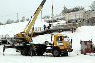 Близится к завершению строительство набережной реки Оби и благоустройство  территории Нагорного парка