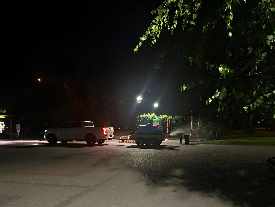 Общественные пространства в Барнауле обрабатывают от комаров 