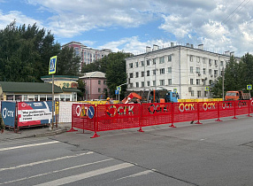 В Барнауле ограничили движение транспорта по улице Профинтерна