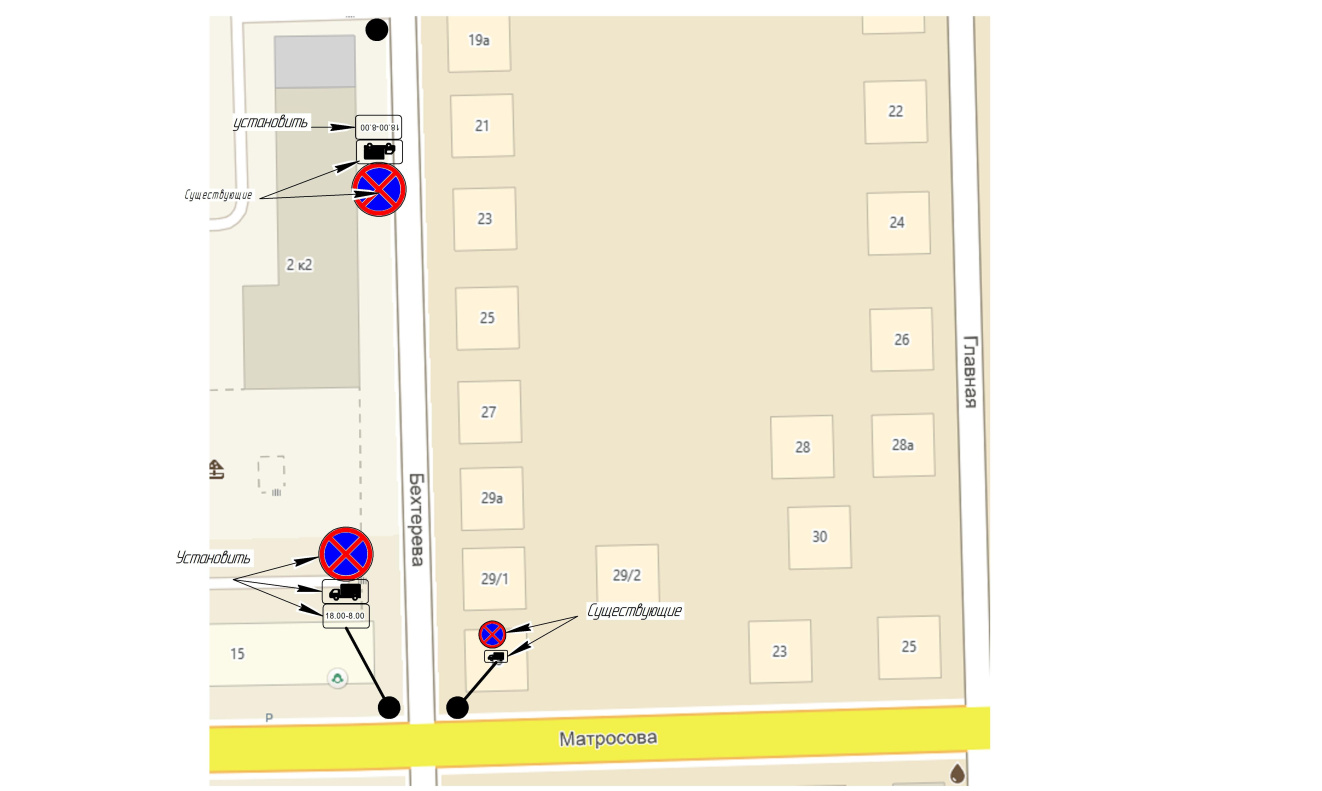 На улице Бехтерева ограничат стоянку грузовых автомобилей