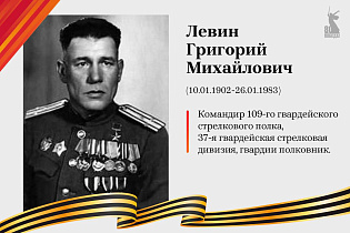Улицы Победы: Левин Григорий Михайлович