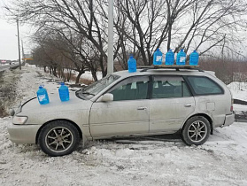 По улицам города прошел рейд по пресечению незаконной торговли  незамерзающей жидкостью