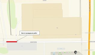 С 16 по 30 сентября будет частично ограничено движение по полосе на четной стороне улицы Димитрова