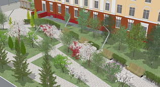 Стало известно, как будет выглядеть сквер возле медицинского университета в Барнауле