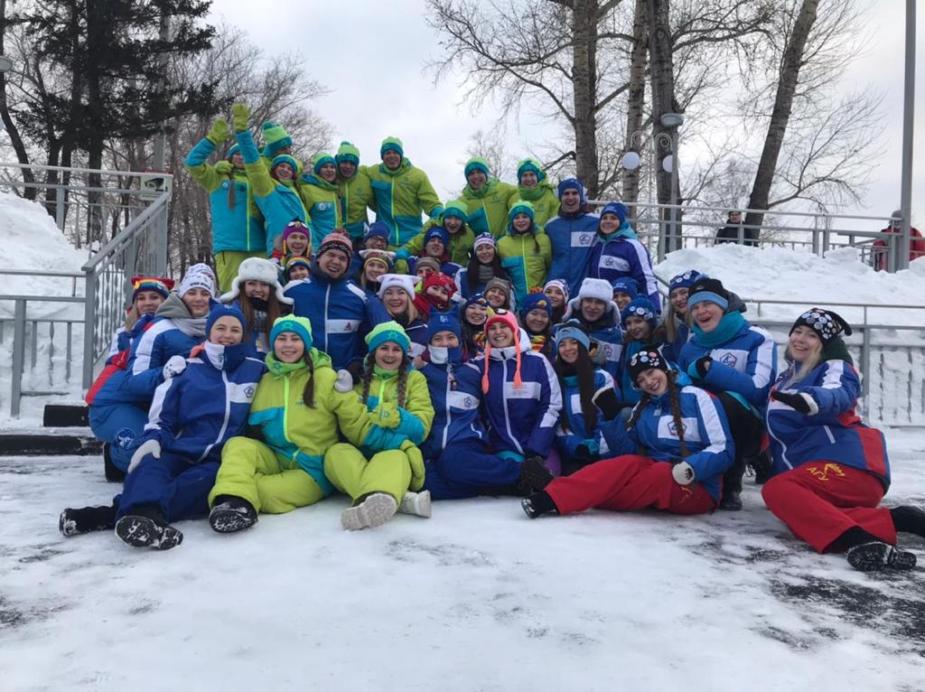 В Нагорном парке Барнаула прошёл флешмоб, посвящённый старту акции «Снежный десант 2021» 