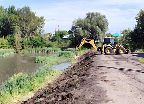 В Барнауле начали ремонт дамбы на улице Совхозной