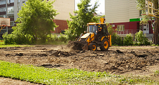 В барнаульской школе №127 начался ремонт стадиона