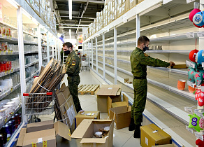 В здании «Посуда Центра» начались работы по подготовке к развертыванию инфекционного госпиталя