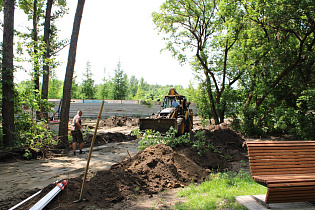 В Барнауле ведется благоустройство общественных пространств по нацпроекту 