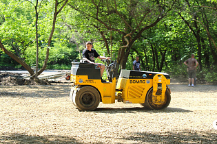 В Барнауле продолжается благоустройство общественных пространств по нацпроекту 