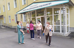 В краевой клинической больнице скорой медицинской помощи №2 прошла  учебная тренировка по пожарной безопасности