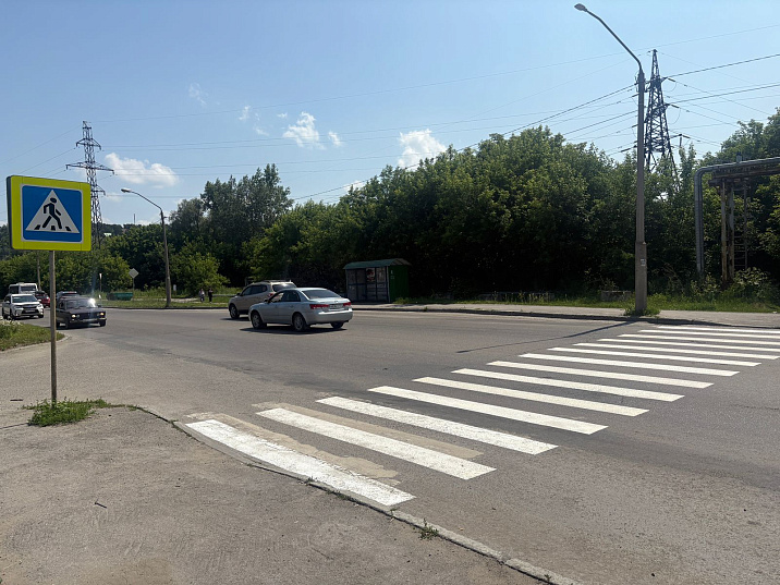 В Барнауле продолжают работы по обновлению дорожной разметки