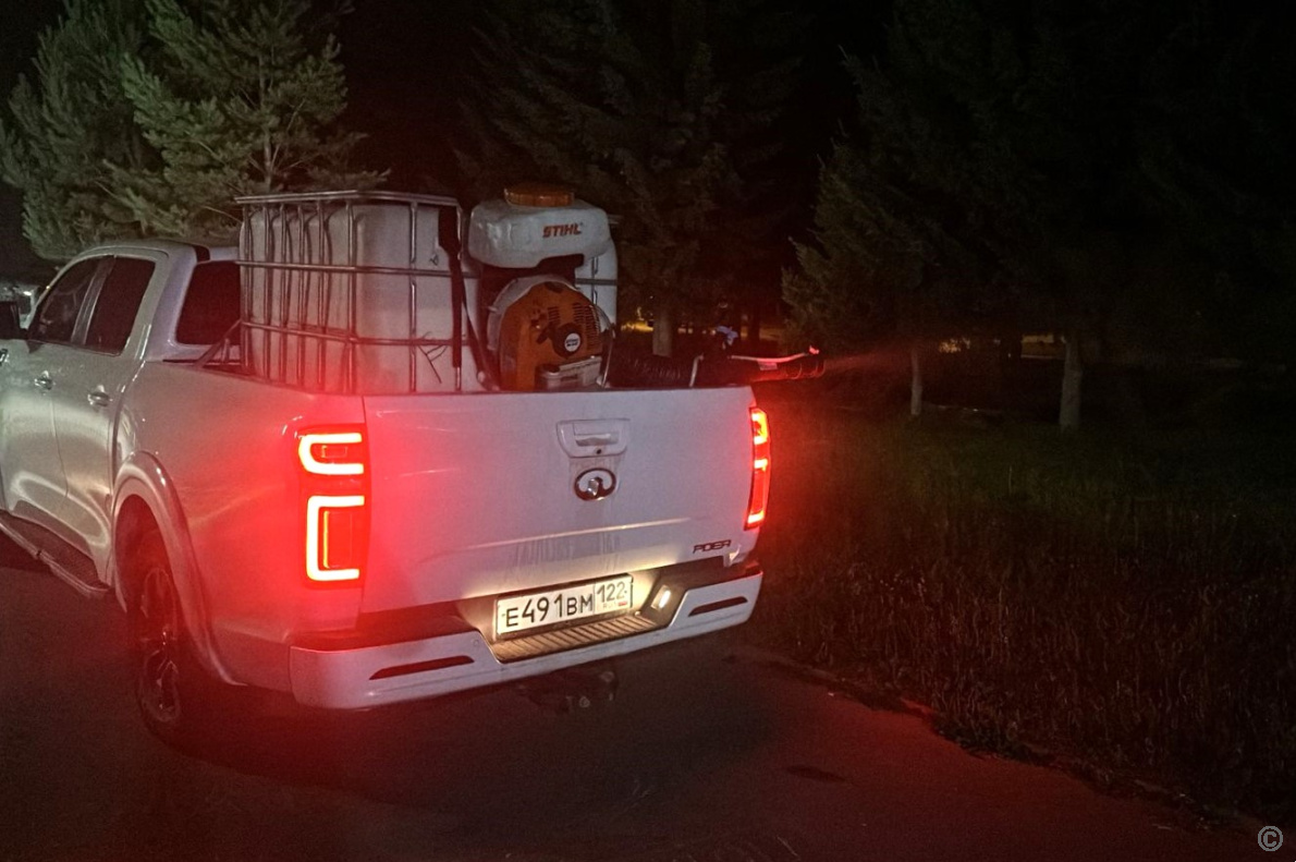 В Октябрьском районе Барнаула завершилась повторная обработка от комаров