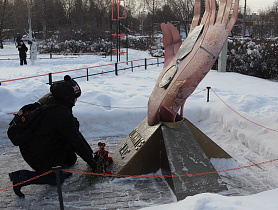 В Ленинском районе состоялось торжественное открытие арт-объекта, посвященного поисковому движению