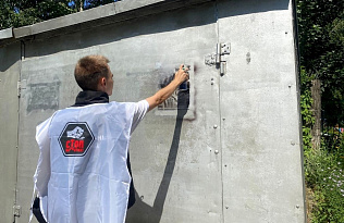 В Барнауле на территории Ленинского района прошла акция «Пойдем закрасим»